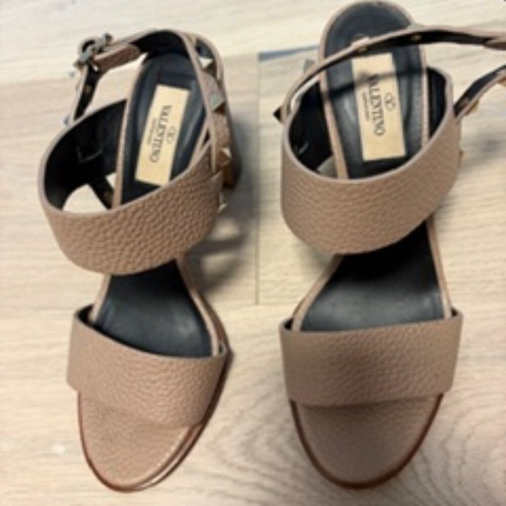 Valentino Rockstud Leather Sandals